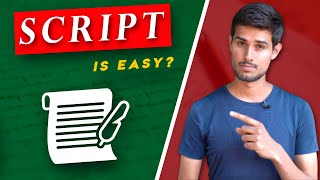 How To Write A Script For a Youtube Video dhruvrathee [upl. by Thessa763]