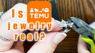 Does Temu sell real jewelry Testing sterling silver and moissanite from Temu [upl. by Alene]