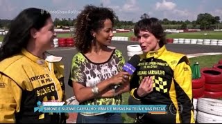 As irmãs Suzane e Simone Carvalho no Video Show 12 fev 2016 [upl. by Nnaear]