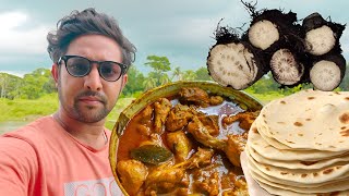 Authentic Chuijhal Recipe  Chicken Curry Recipe Cooking in Village  Chicken Curry Cooking amp Eating [upl. by Dominus]