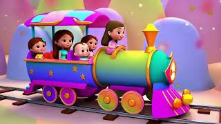 🚂 The WHEEL on the TRAIN  Fun Kids Song  Sing Along with Train Friends [upl. by Palm611]