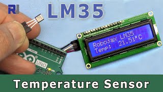 Display Temperature on LCD1602 using LM35 Temperature Sensor with Arduino [upl. by Nobell]