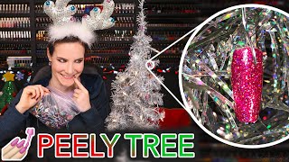 Decorating my Cristmas Tree with my Nail Peelies [upl. by Venu379]