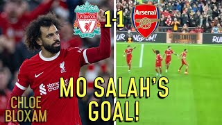 MO SALAH’S GOAL AGAINST ARSENAL AT ANFIELD  VIEW FROM KOP  LIVERPOOL 11 ARSENAL [upl. by Lily]