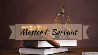 Master and Servant  Vicarious Liability  Easy way  in Hindi [upl. by Ellenhoj]