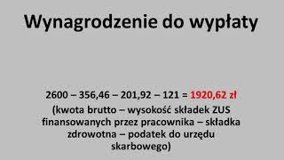 Obliczanie wynagrodzenia pracownika 2020 [upl. by Ketchan87]