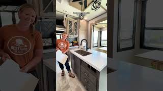 Been renovating our camper that’s almost 47ft — come take a tour 🥰 rvlife lifestyle camper [upl. by Loram616]