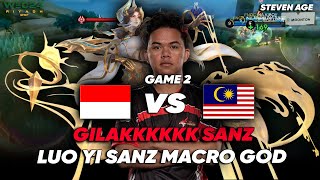 INDONESIA vs MALAYSIA Game 2 GILAKKKK SANZ LUOYInya IESF WEC 2024 [upl. by Nnave]