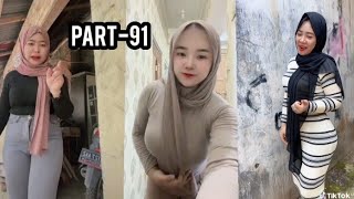 part91 viral kompilasi pesona hijab cantik joget dancefypppp2024 [upl. by Atteuqahc]