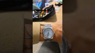 Tissot PRX 35mm on my 65 inch wrist swisswatch watch watches wristroll ice powermatic80 [upl. by Waki]