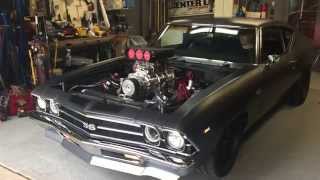 Blown 69 Chevelle Cold Start [upl. by Lalla]