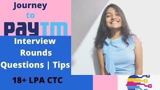 Paytm Interview Experience  How to Crack Paytm  Campus Placements  Preparation Tips for Freshers [upl. by Mitchell]