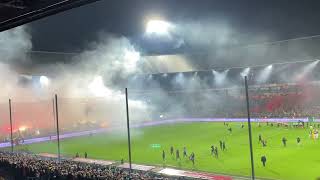 Opkomst FEYENOORDFc Groningen Toto KNVB beker halve Finale 2024 [upl. by Elrae]