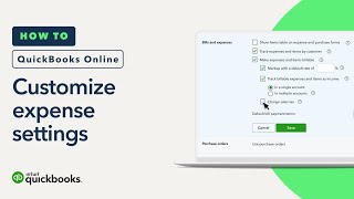 How to set up your expense settings in QuickBooks Online [upl. by Ahtnams]