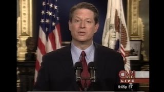 Al Gore concedes presidential election of 2000 [upl. by Zerep189]