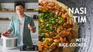 RESEP NASI TIM PAKAI RICE COOKER BUAT SEKAMPUNG [upl. by Yellehs]