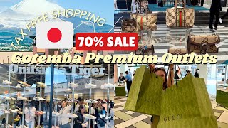 GOTEMBA PREMIUM OUTLET JAPAN  ONITSUKA TIGER OUTLET GUCCI OUTLET SALE WITH PRICES [upl. by Nnaeiram]