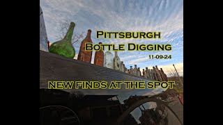 Ep 22  Pittsburgh Bottle Digging  110924  New Finds at The Spot [upl. by Arni930]