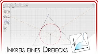 Inkreismittelpunkt und Inkreis eines Dreiecks  GeoGebra EasyGoing [upl. by Celtic]