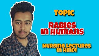 Rabies in Humans  Symptoms  Hydrophobia Vaccine Patient Treatment Nursing Lecture in Hindi MSN [upl. by Laval]