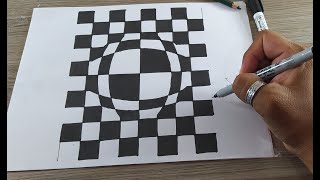 ✨Increíble Ilusión Óptica  Dibujos en 3d para Principiantes [upl. by Sedgewick290]