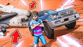 اكتشف حفرة كبيرة بالصحراء كلها طائرات فيها اثار   GTA V [upl. by Yttak]