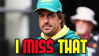 Fernando Alonso EXPOSES What He Misses in Formula 1 [upl. by Neddy]