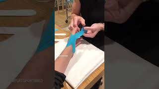 Taping technique for metacarpal phalangeal joint thumb injury 👍 [upl. by Elli254]