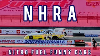 nhra winternationals 202411000hp nitro fuel funny cars at 300mph [upl. by Barnard]