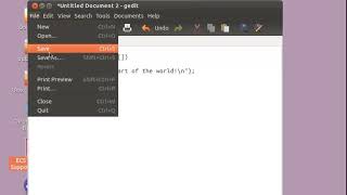 Write and compile a C quotHello Worldquot program on Ubuntu Linux [upl. by Acinomed]