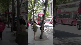 London Oxford Street Afternoon Walk  London Lens Walking Tour 4K Short 25 [upl. by Aihpos]