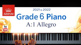 ABRSM 20212022 Grade 6 A1 Allegro  G B Pescetti Piano exam piece [upl. by Anny214]