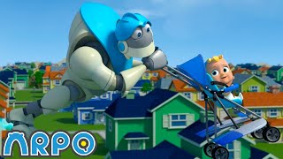 ARPO amp Daniel Take Flight  ARPO The Robot  Funny Kids Cartoons  Kids TV Full Episodes [upl. by Hardner]