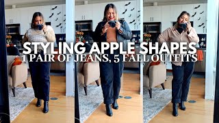 Plus Size Fall 2023 Outfits  Apple Shaped Body Fashion [upl. by Nylkaj489]