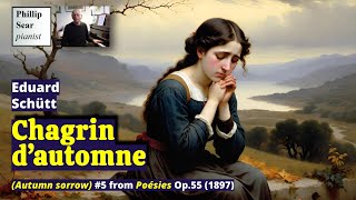 Eduard Schütt Chagrin dautomne Autumn sorrow Op55 No5 [upl. by Ahsiekahs260]