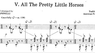 All The Pretty Little Horses D Minor Adopted and Arranged by Luigi Zaninelli Piano Accompaniment [upl. by Brad]