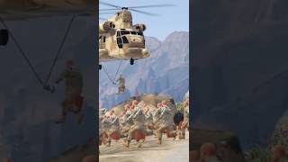 Ukranian 340000 Soldiers Jump Over A Russian Train Enter Russian military Area Gta 5 [upl. by Paine]