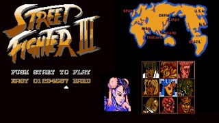 Street Fighter 3 NES ChunLi No Damage [upl. by Nylde440]