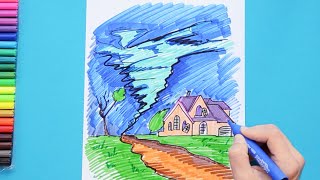 How to draw a Hurricane or Tornado [upl. by Toback]