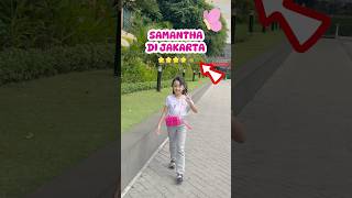 SAMANTHA DI JAKARTA JALAN BARENG LABUBU VIRAL NAIK KERETA LIBUR SEKOLAH [upl. by Kenton]