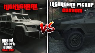 Nightshark VS Insurgent PickUp Custom  Which Armored Vehicle is BETTER  GTA Online [upl. by Bunns]