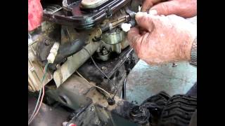 BampS fuel line carburetor elbow and transaxle bracket repair [upl. by Hillegass913]