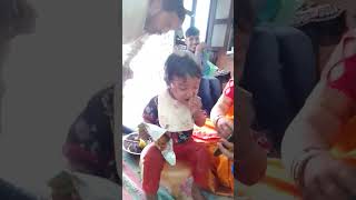 short mundan sanskar garhwali culture uttarakhand Punam Pahadi Vlogs [upl. by Isabea]