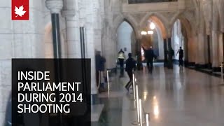 Inside Parliament in Ottawa during 2014 shooting [upl. by Macrae]