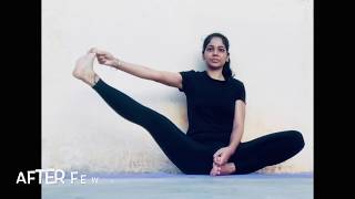 How to do Ardha urdhva upavistha konasana Half Upright Seated Angle Pose for beginners [upl. by Nnylyahs]