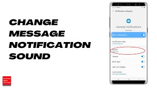 How to change message notification sound on Android For whole contacts or a particular contact [upl. by Siraj]