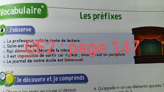 CE2  Vocabulaire  Les préfixes page 147 Le trésor des mots [upl. by Lyrak]