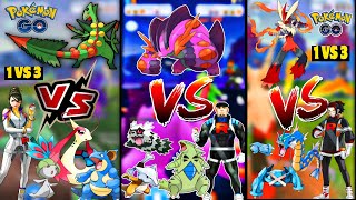 Hoenn Mega Starters vs Team Rocket Leaders Epic 1v3 Showdown in Pokémon GO pokemon pokemongo [upl. by Norven]