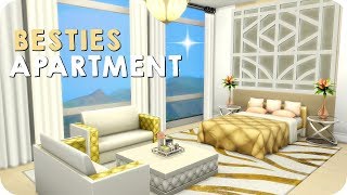 BESTIES APARTMENT  Sims 4 Speed Build [upl. by Assiar]