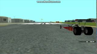 GTA SA Dragster Acceleration 80s Top Fuel [upl. by Ecydnarb]